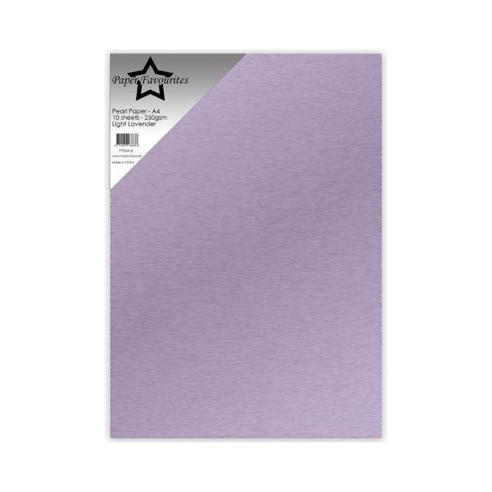 Paper Favourites Pearl Paper "Light Lavender" PFSS418