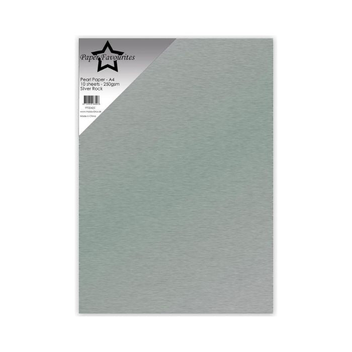 Paper Favourites Pearl Paper "Silver Rock" PFSS425