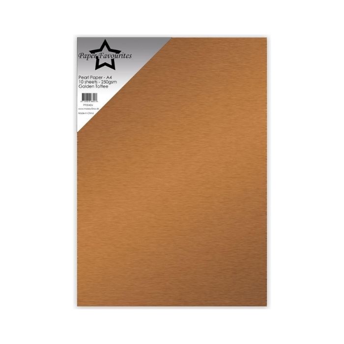 Paper Favourites Pearl Paper "Golden Toffee" PFSS426