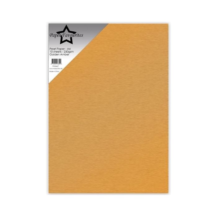 Paper Favourites Pearl Paper "Golden Amber" PFSS427
