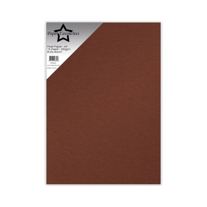 Paper Favourites Pearl Paper "Rusty Brown" PFSS433