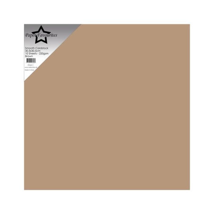 Paper Favourites Smooth Cardstock "Brown" PFSS511