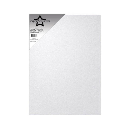 Paper Favourites Heavy Vellum Paper "Silver White" PFSS902