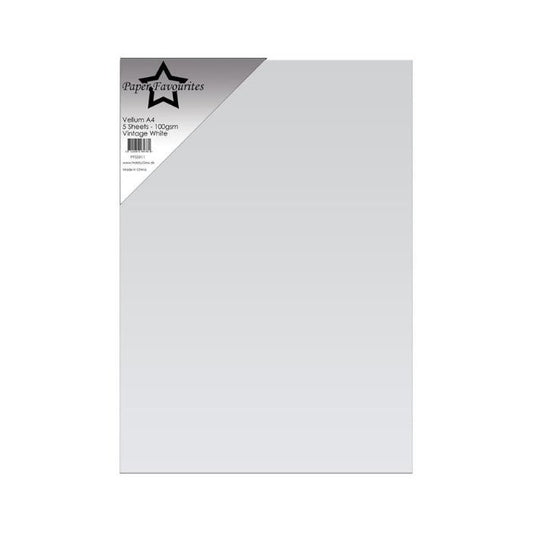 Favourites Vellum Paper "Vintage White" PFSS911