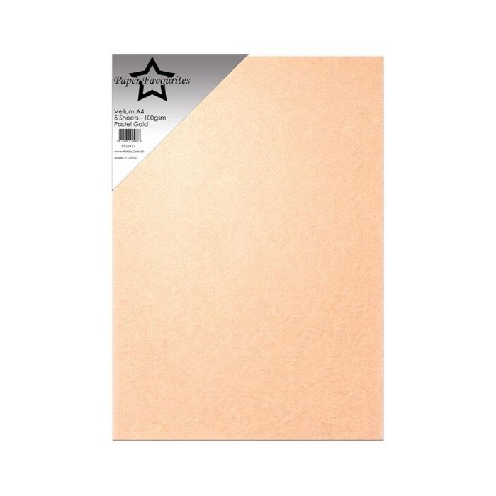 Paper Favourites Vellum Paper "Pastel Gold" PFSS913