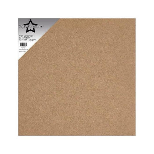 Paper Favourites Kraft Cardstock 30,5x30,5cm PFSS932