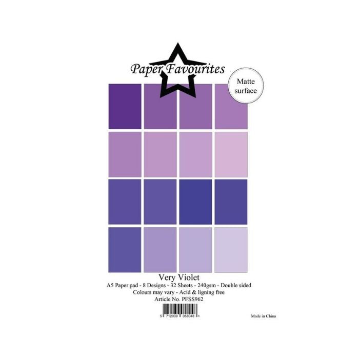 Paper Favourites Paper Pack "Solid Colours - Very Violet" PFSS962