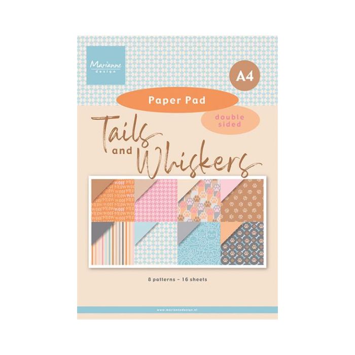 Marianne Design Paperpad "Tails & Whiskers - A4" PK9202