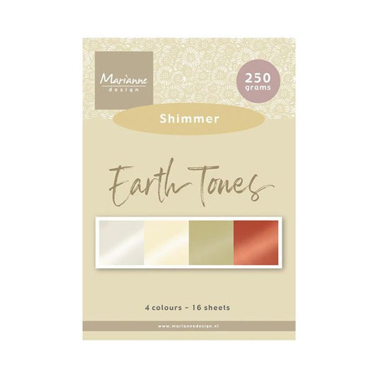 Marianne Design Paperpad "Earth tones - Shimmer A5" PK9206