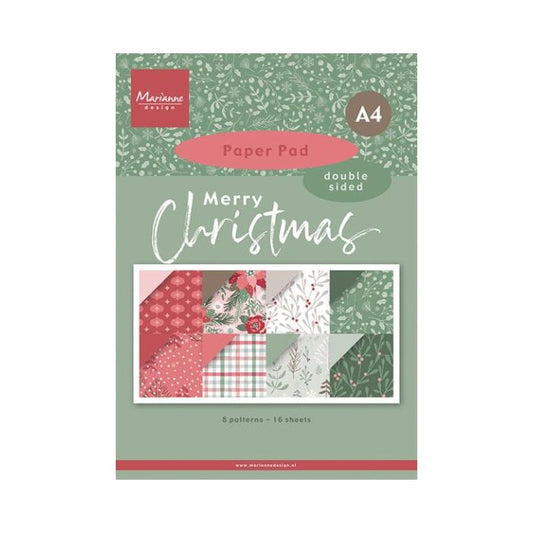 Marianne Design Paperpad "Merry Christmas - A4" PK9217