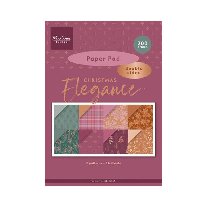 Marianne Design Paperpad "Christmas Elegance - A4" PK9223