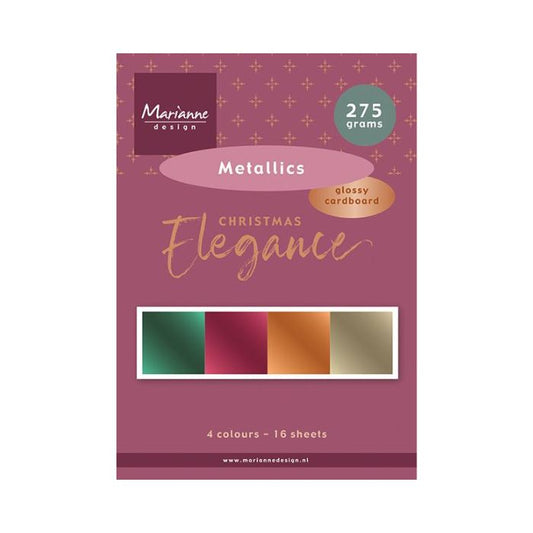 Marianne Design Paperpad "Christmas elegance metallics A5" PK9225