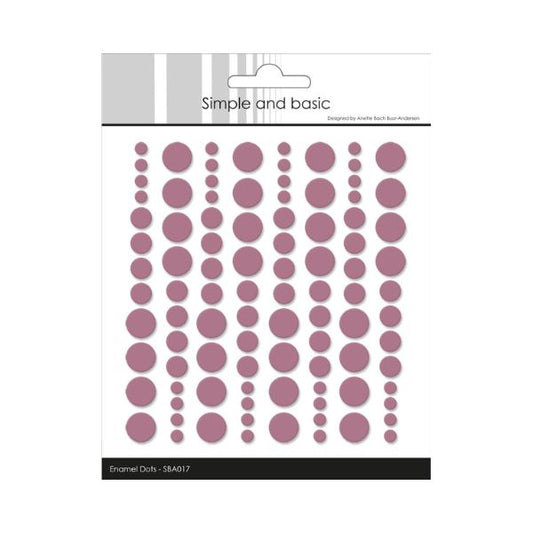 Simple and Basic Enamel Dots "Old Rose (96 pcs)" SBA017