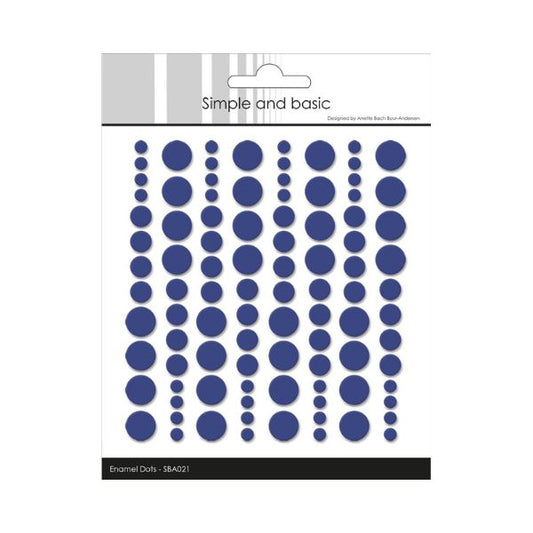 Simple and Basic Enamel Dots "Royal Blue" (96 pcs)" SBA021