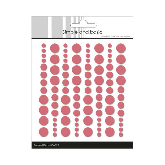 Simple and Basic Enamel Dots "English Rose" (96 pcs)" SBA022