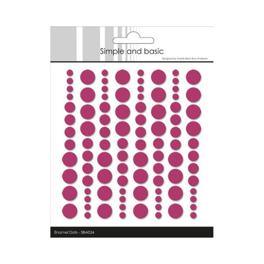 Simple and Basic Enamel Dots "Wine" (96 pcs)" SBA024