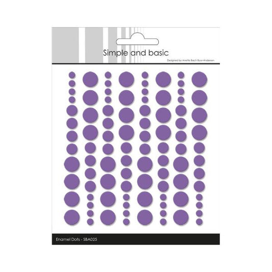 Simple and Basic Enamel Dots "Purple" (96 pcs)" SBA025