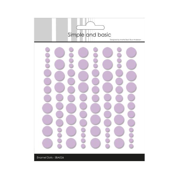 Simple and Basic Enamel Dots "Light Purple" (96 pcs)" SBA026