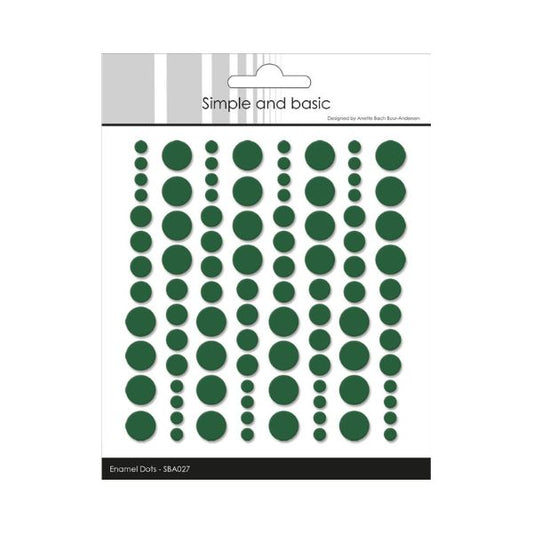 Simple and Basic Enamel Dots "Forest Green" (96 pcs)" SBA027
