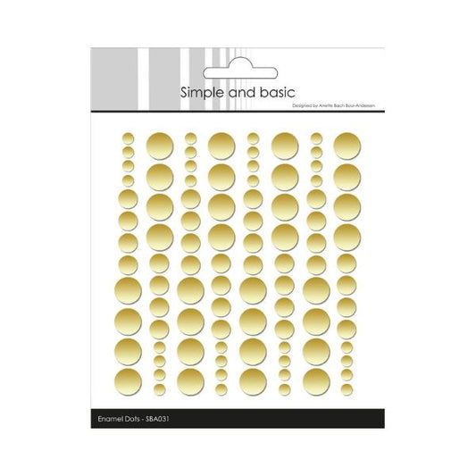 Simple and Basic Enamel Dots "Metallic Pale Gold - Matte" SBA031