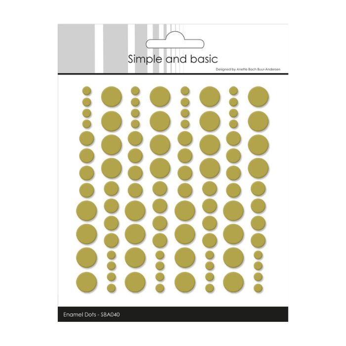 Simple and Basic Enamel Dots "Olive - (96 pcs)" SBA040