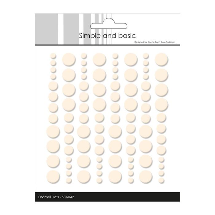 Simple and Basic Enamel Dots "Nougat - (96 pcs)" SBA042