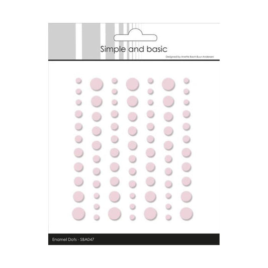Simple and Basic Matte Enamel Dots "Light Pink - (77 pcs)" SBA047