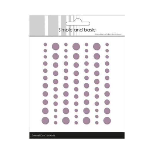 Simple and Basic Matte Enamel Dots "Heather - (77 pcs)" SBA056