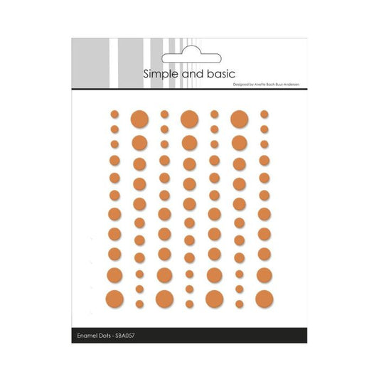 Simple and Basic Matte Enamel Dots "Mandarine - (77 pcs)" SBA057