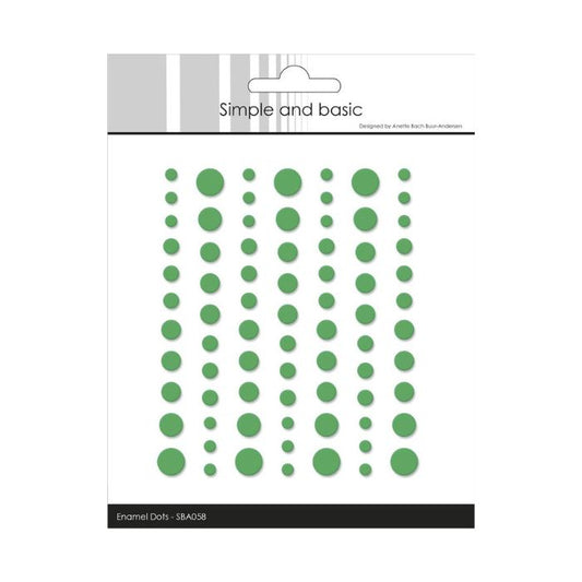 Simple and Basic Matte Enamel Dots "Grass - (77 pcs)" SBA058