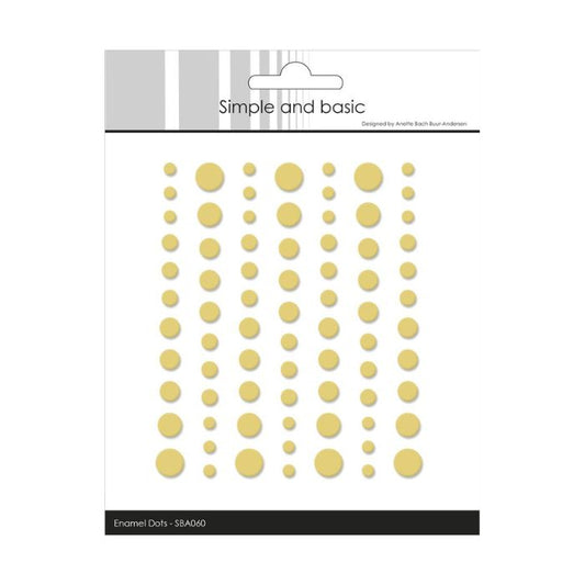 Simple and Basic Matte Enamel Dots "Buttercup - (77 pcs)" SBA060