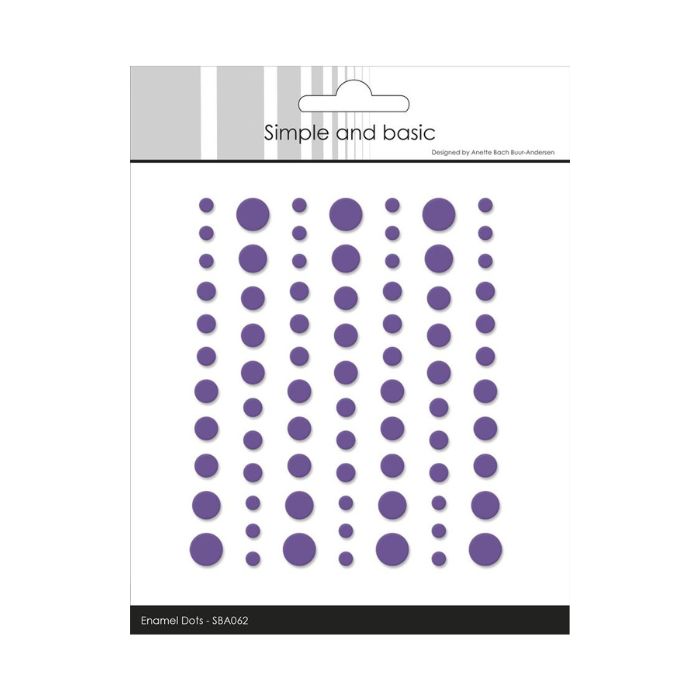 Simple and Basic Matte Enamel Dots "Purple - (77 pcs)" SBA062