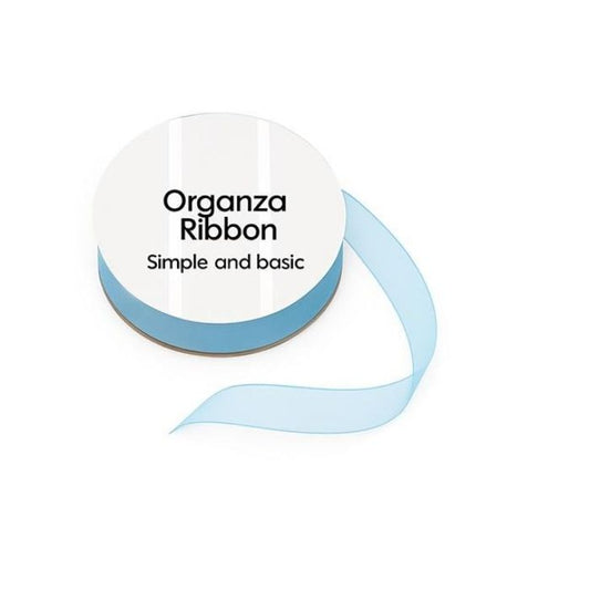 Simple and basic Organza Ribbon "Light Blue" SBA406