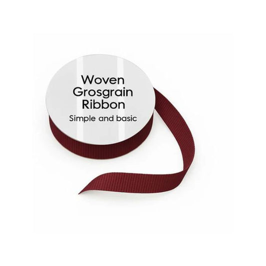 Simple and basic Grosgrain Ribbon "Dark Red" SBA455