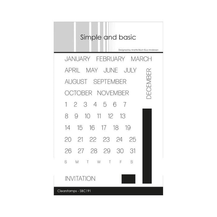 Simple and basic Clearstamp "Add-On for #SBD494 - English" SBC191