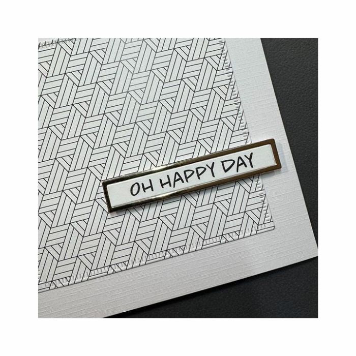 Simple and basic Clearstamp "Oh happy day" SBC195