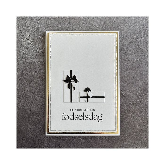 Simple and basic Clearstamp "Fødselsdag" SBC209