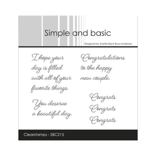 Simple and basic Clearstamp "English texts" SBC215
