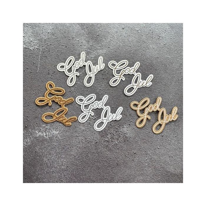 Simple and basic Clearstamp & dies "God Jul" SBC222