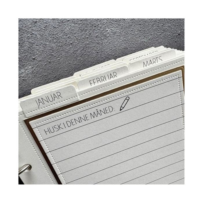 Simple and basic Clearstamp "Måneder / Dage" SBC223
