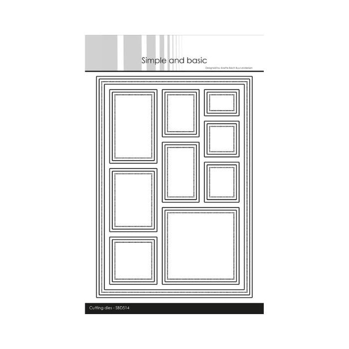 Simple and Basic die "A5 frame w/windows" SBD514