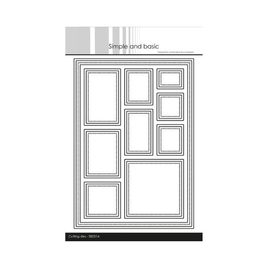 Simple and Basic die "A5 frame w/windows" SBD514