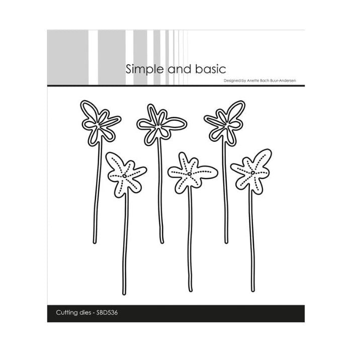 Simple and Basic die "Funky Flowers #2" SBD536