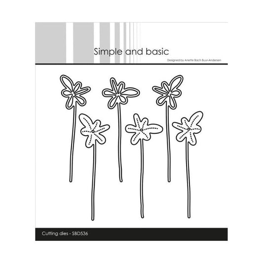 Simple and Basic die "Funky Flowers #2" SBD536