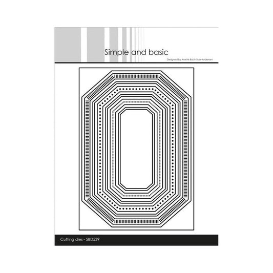 Simple and Basic die "Misc Edged Borders A6" SBD539