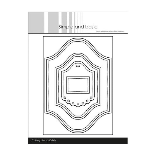 Simple and Basic die "Ornamental Frame A6 / A7" SBD540
