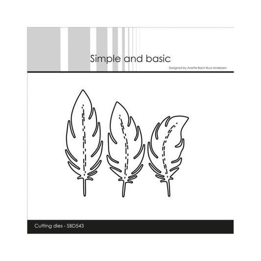 Simple and Basic die "Feathers" SBD543