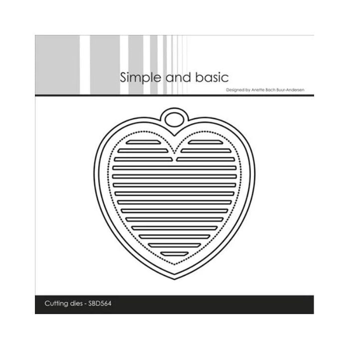 Simple and Basic die "All lined up - Heart" SBD564