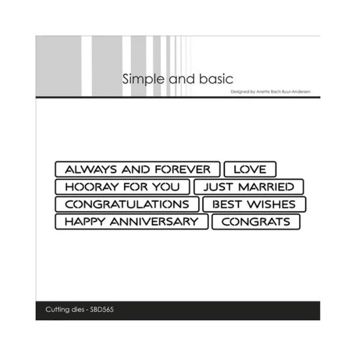 Simple and Basic die "All-in-one Plate - Love" SBD565