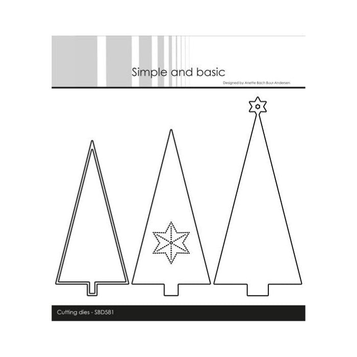 Simple and Basic die "Christmas Trees" SBD581